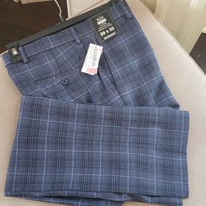 29×32 blue plaid vintage style pants